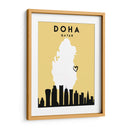 Doha - Mapas de amor de la ciudad 26 - Emiliano Deificus | Cuadro decorativo de Canvas Lab