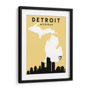 Detroit - Mapas de amor de la ciudad 25 - Emiliano Deificus | Cuadro decorativo de Canvas Lab
