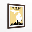 Detroit - Mapas de amor de la ciudad 25 - Emiliano Deificus | Cuadro decorativo de Canvas Lab