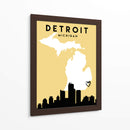 Detroit - Mapas de amor de la ciudad 25 - Emiliano Deificus | Cuadro decorativo de Canvas Lab