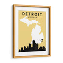 Detroit - Mapas de amor de la ciudad 25 - Emiliano Deificus | Cuadro decorativo de Canvas Lab