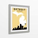Detroit - Mapas de amor de la ciudad 25 - Emiliano Deificus | Cuadro decorativo de Canvas Lab