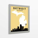 Detroit - Mapas de amor de la ciudad 25 - Emiliano Deificus | Cuadro decorativo de Canvas Lab