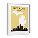 Detroit - Mapas de amor de la ciudad 25 - Emiliano Deificus | Cuadro decorativo de Canvas Lab