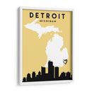 Detroit - Mapas de amor de la ciudad 25 - Emiliano Deificus | Cuadro decorativo de Canvas Lab
