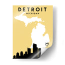 Detroit - Mapas de amor de la ciudad 25 - Emiliano Deificus | Cuadro decorativo de Canvas Lab