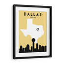 Dallas - Mapas de amor de la ciudad 24 - Emiliano Deificus | Cuadro decorativo de Canvas Lab