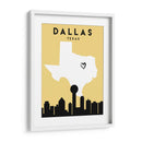 Dallas - Mapas de amor de la ciudad 24 - Emiliano Deificus | Cuadro decorativo de Canvas Lab