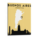Buenos Aires - Mapas de amor de la ciudad 17 - Emiliano Deificus | Cuadro decorativo de Canvas Lab