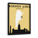 Buenos Aires - Mapas de amor de la ciudad 17 - Emiliano Deificus | Cuadro decorativo de Canvas Lab