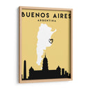 Buenos Aires - Mapas de amor de la ciudad 17 - Emiliano Deificus | Cuadro decorativo de Canvas Lab