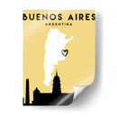 Buenos Aires - Mapas de amor de la ciudad 17 - Emiliano Deificus | Cuadro decorativo de Canvas Lab