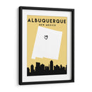 Albuquerque - Mapas de amor de la ciudad 02 - Emiliano Deificus | Cuadro decorativo de Canvas Lab