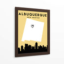 Albuquerque - Mapas de amor de la ciudad 02 - Emiliano Deificus | Cuadro decorativo de Canvas Lab