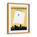 Albuquerque - Mapas de amor de la ciudad 02 - Emiliano Deificus | Cuadro decorativo de Canvas Lab