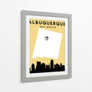 Albuquerque - Mapas de amor de la ciudad 02 - Emiliano Deificus | Cuadro decorativo de Canvas Lab