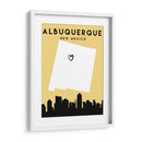 Albuquerque - Mapas de amor de la ciudad 02 - Emiliano Deificus | Cuadro decorativo de Canvas Lab