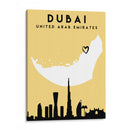 Dubai - Mapas de amor de la ciudad 27 - Emiliano Deificus | Cuadro decorativo de Canvas Lab