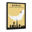 Dubai - Mapas de amor de la ciudad 27 - Emiliano Deificus | Cuadro decorativo de Canvas Lab