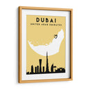 Dubai - Mapas de amor de la ciudad 27 - Emiliano Deificus | Cuadro decorativo de Canvas Lab