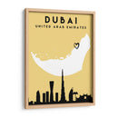 Dubai - Mapas de amor de la ciudad 27 - Emiliano Deificus | Cuadro decorativo de Canvas Lab