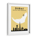 Dubai - Mapas de amor de la ciudad 27 - Emiliano Deificus | Cuadro decorativo de Canvas Lab