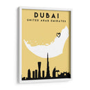 Dubai - Mapas de amor de la ciudad 27 - Emiliano Deificus | Cuadro decorativo de Canvas Lab