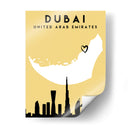 Dubai - Mapas de amor de la ciudad 27 - Emiliano Deificus | Cuadro decorativo de Canvas Lab