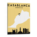 Casablanca - Mapas de amor de la ciudad 19 - Emiliano Deificus | Cuadro decorativo de Canvas Lab