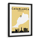 Casablanca - Mapas de amor de la ciudad 19 - Emiliano Deificus | Cuadro decorativo de Canvas Lab