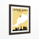 Casablanca - Mapas de amor de la ciudad 19 - Emiliano Deificus | Cuadro decorativo de Canvas Lab