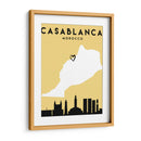 Casablanca - Mapas de amor de la ciudad 19 - Emiliano Deificus | Cuadro decorativo de Canvas Lab