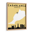 Casablanca - Mapas de amor de la ciudad 19 - Emiliano Deificus | Cuadro decorativo de Canvas Lab