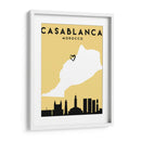 Casablanca - Mapas de amor de la ciudad 19 - Emiliano Deificus | Cuadro decorativo de Canvas Lab