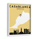 Casablanca - Mapas de amor de la ciudad 19 - Emiliano Deificus | Cuadro decorativo de Canvas Lab