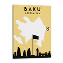Baku - Mapas de amor de la ciudad 06 - Emiliano Deificus | Cuadro decorativo de Canvas Lab