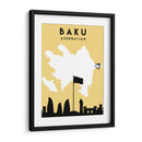 Baku - Mapas de amor de la ciudad 06 - Emiliano Deificus | Cuadro decorativo de Canvas Lab