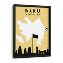 Baku - Mapas de amor de la ciudad 06 - Emiliano Deificus | Cuadro decorativo de Canvas Lab