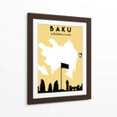 Baku - Mapas de amor de la ciudad 06 - Emiliano Deificus | Cuadro decorativo de Canvas Lab