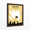Baku - Mapas de amor de la ciudad 06 - Emiliano Deificus | Cuadro decorativo de Canvas Lab