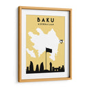 Baku - Mapas de amor de la ciudad 06 - Emiliano Deificus | Cuadro decorativo de Canvas Lab