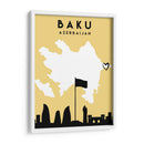 Baku - Mapas de amor de la ciudad 06 - Emiliano Deificus | Cuadro decorativo de Canvas Lab
