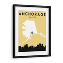 Anchorage - Mapas de amor de la ciudad 04 - Emiliano Deificus | Cuadro decorativo de Canvas Lab