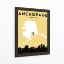 Anchorage - Mapas de amor de la ciudad 04 - Emiliano Deificus | Cuadro decorativo de Canvas Lab