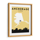 Anchorage - Mapas de amor de la ciudad 04 - Emiliano Deificus | Cuadro decorativo de Canvas Lab