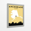 Anchorage - Mapas de amor de la ciudad 04 - Emiliano Deificus | Cuadro decorativo de Canvas Lab
