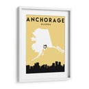 Anchorage - Mapas de amor de la ciudad 04 - Emiliano Deificus | Cuadro decorativo de Canvas Lab