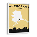 Anchorage - Mapas de amor de la ciudad 04 - Emiliano Deificus | Cuadro decorativo de Canvas Lab