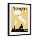 Florencia - Mapas de amor de la ciudad 30 - Emiliano Deificus | Cuadro decorativo de Canvas Lab