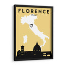 Florencia - Mapas de amor de la ciudad 30 - Emiliano Deificus | Cuadro decorativo de Canvas Lab
